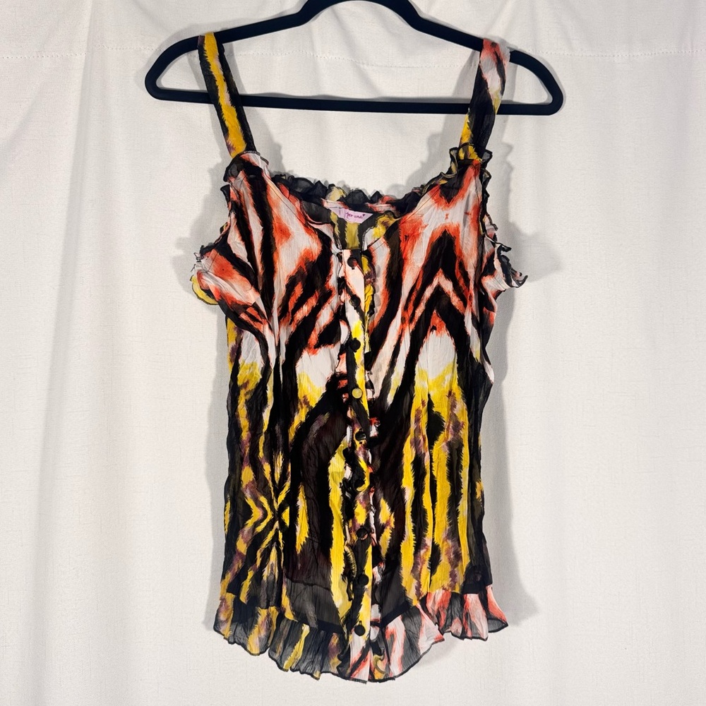 Y2K Per Una Crinkle Texture Ruffled Blouse